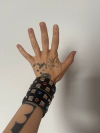 Image 1 of Leather Candy Bracelet