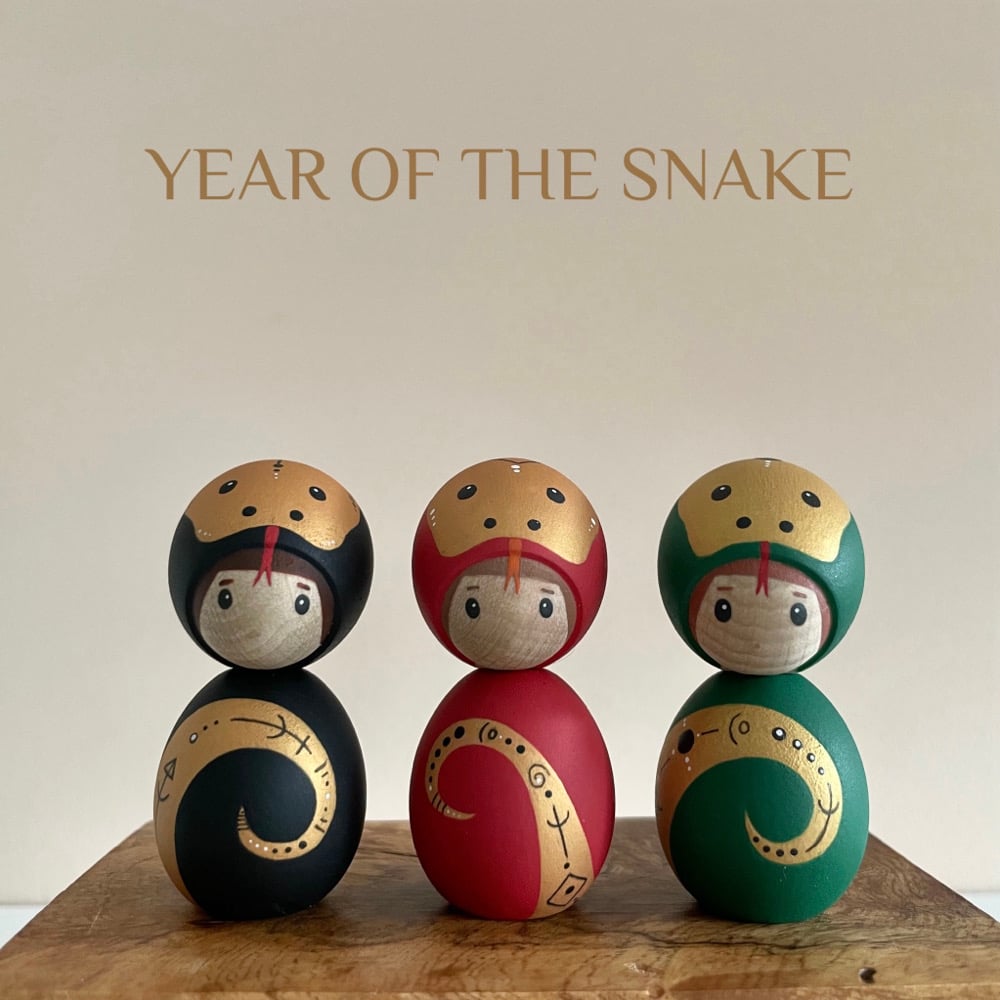 Image of Dorimu Year of the Snake Gnome - MADE TO ORDER (shipping in the last week of February)