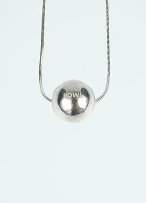 Image of LOWOOL - Big Ball Silver Necklace