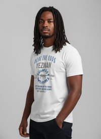 Image 2 of YB White Beat The Odds Inspirational Graphic T-Shirt