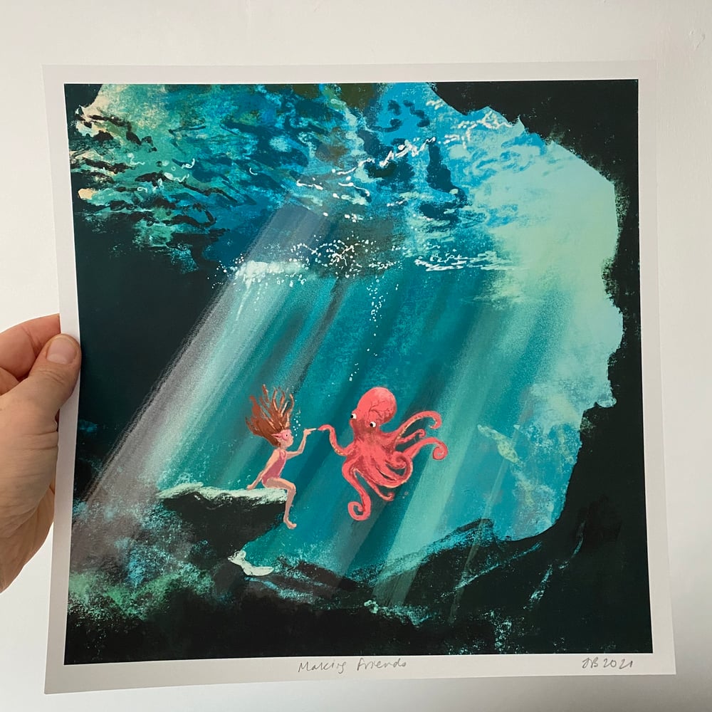 Image of 'Making Friends' Archive Quality Print
