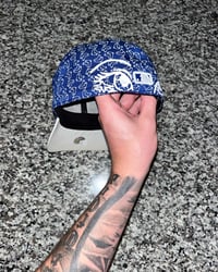 Image 2 of ROYAL BLUE BOSTON RED SOX ALL OVER CUSTOM FITTED CAP