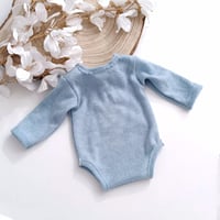 Image 3 of Boys bodysuit | Asher | 0-3 months | baby blue