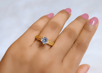 Image 3 of Solitaire_Adjustable American Diamond Ring