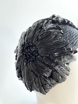 Image of Black straw bandeau