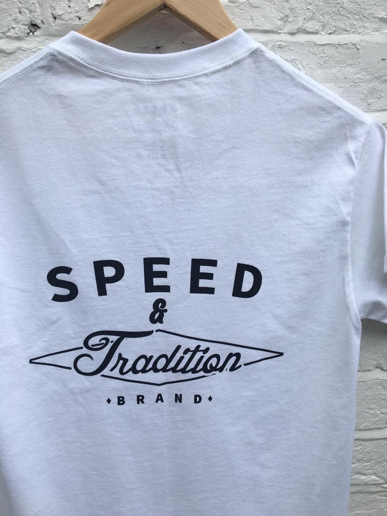 Original Logo Tee - White/Black Image 3
