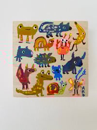 Image 1 of Colorful Friends Original with Little Moth 