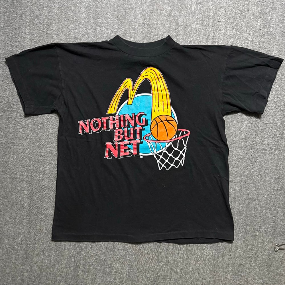 Image of 1990s McDonalds Jordon  Nothing But Net Promo Graphic Tee (L)
