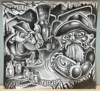 Image 1 of JB Rader and Popcorn Sutton unofficial GPK puzzle sketch card prints