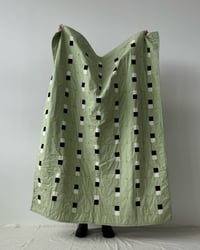 Image 4 of Pistachio Dream throw quilt