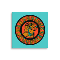 Image 4 of Mayan Calendar, Wheel of Time, High Resolution Canvas Print with wood backing