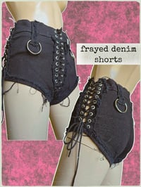 Image 1 of Frayed denim shorts Size S/M