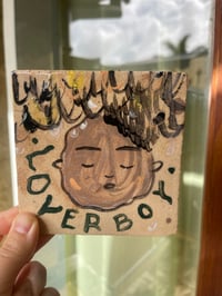 Image 1 of Loverboy. - Handmade ceramic tile with illustration