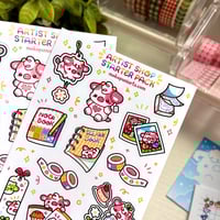 Image 3 of Artist Shop Starter Pack | Matte Sticker Sheet