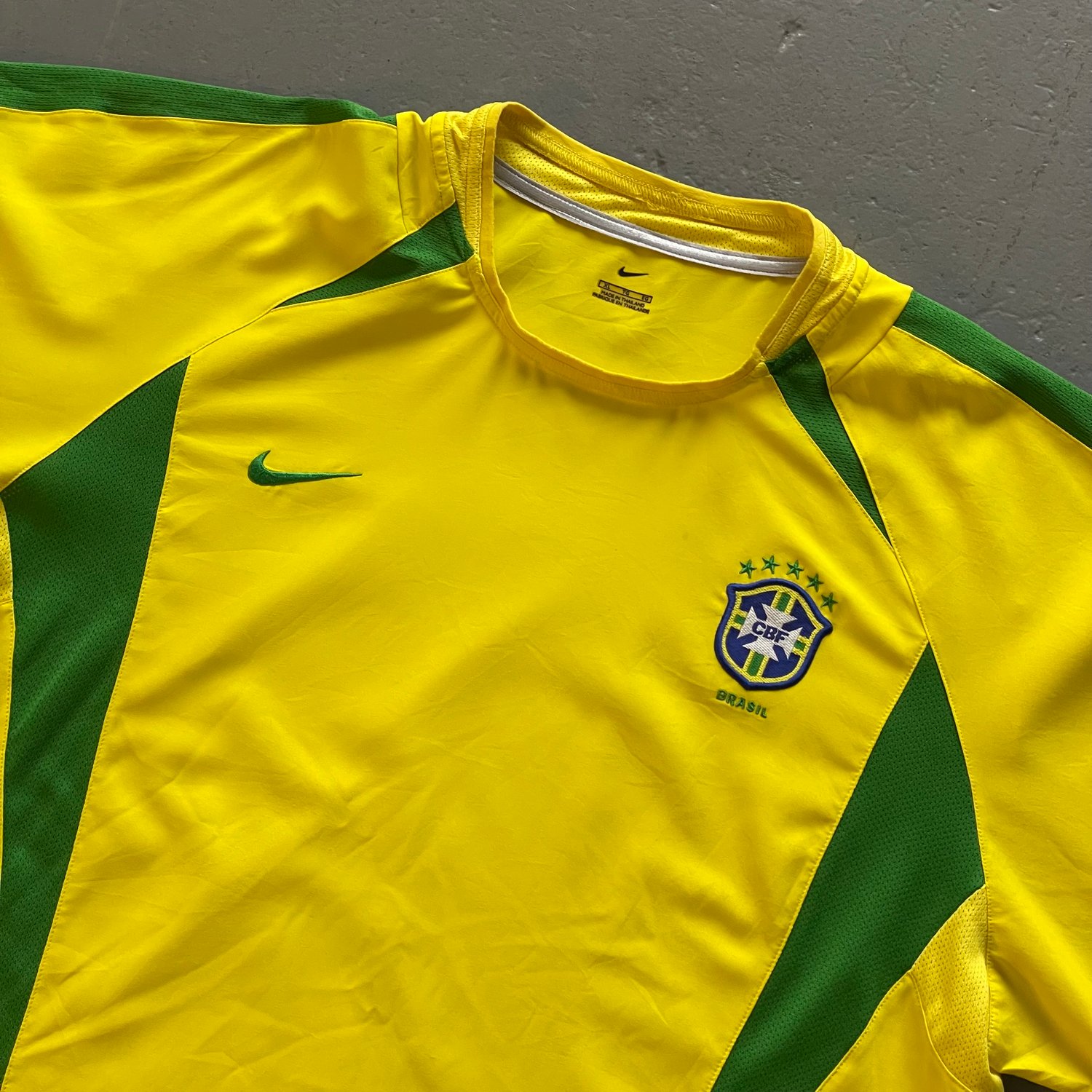 Image of 2002 World Cup Brazil home shirt size xl 