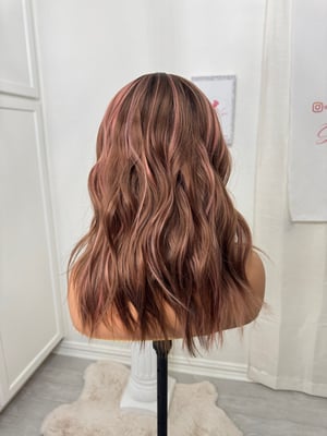 Image of Pink highlight brown free part (ready to ship)