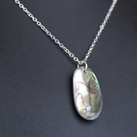Image 3 of Asymmetrical Abalone pendant