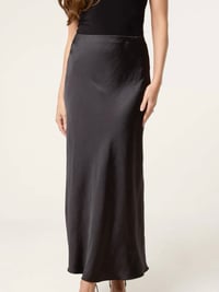 BIAS CUT SATIN MIDI SKIRT