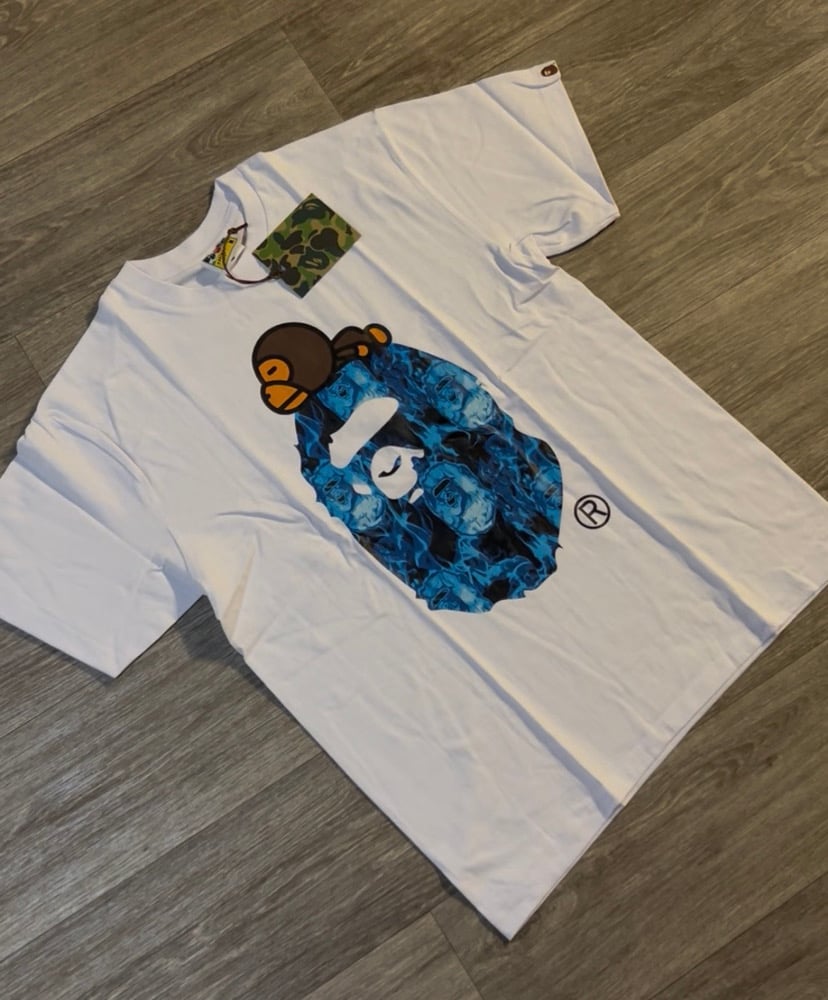 Image of BPE Blue Flame Head Shirt