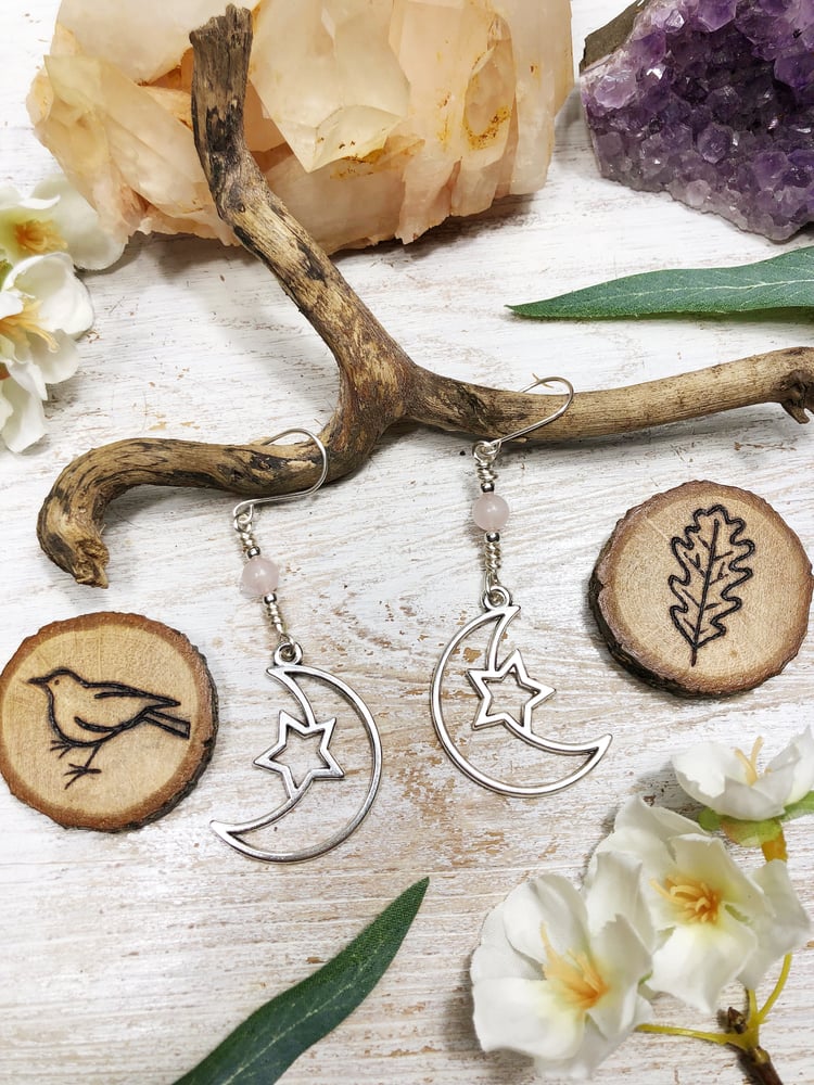 Image of Starry Moon Earrings (RQ)