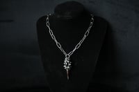 Image 10 of Dead Good spikey pheasant toe garnet necklace