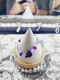 Image 1 of Purple Skulls and Iridescent Glass