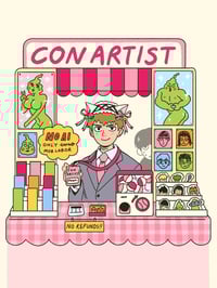 XL Conartist sticker