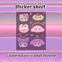 Calaverias sticker sheet