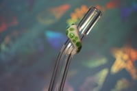 Image 15 of Borosilicate Glass Straws with Metallic Green Limited Edition Color