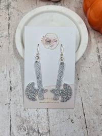 Image 3 of Glitter Axe Earrings