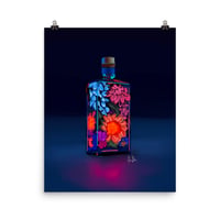 Image 3 of Bottled Neon Garden Poster (frame not included)