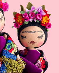 Image 4 of RESERVED FOR GRIETJE FRIDA INSPIRED ART DOLL SMALL