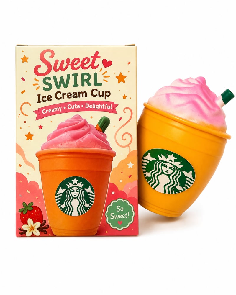 Image of Sweet Swirl Starbucks Cup Squishy