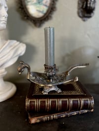 Image 1 of Bougeoir à main en forme de dragon, en laiton, style Napoleon III