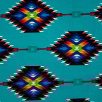 Image 1 of Abstract - Turquiose Aztec
