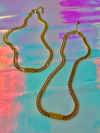 Image 2 of THICK MESH GEM CHAIN 