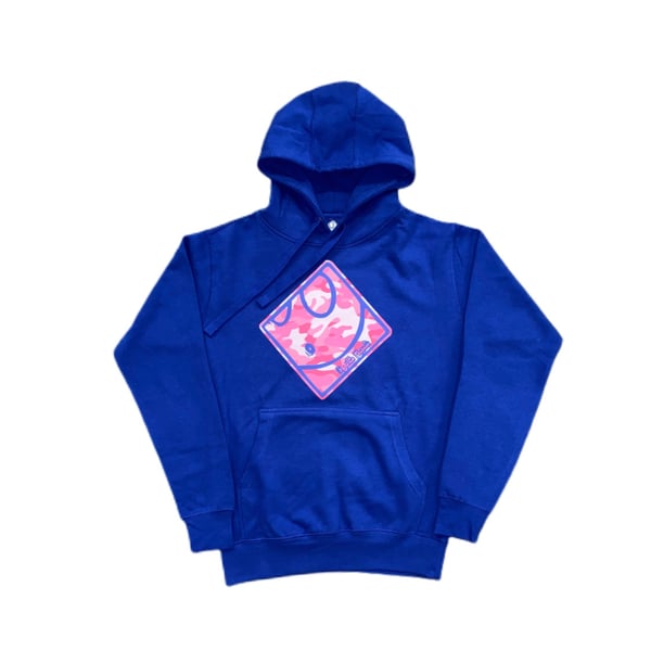 Image of Ghost Hoodie in Blue/Pink Camouflage 