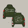 zip up hoodie (green
