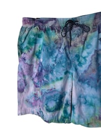 Image 6 of ♻️ UPCYCLED 3X 46 Men’s Cotton-Blend Shorts in Mermaid Watercolor