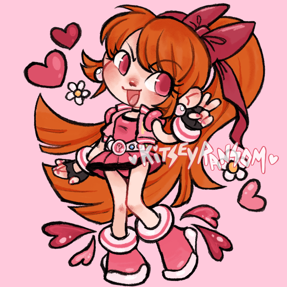 [LAST CHANCE] Powerpuff Girls Z PPGZ 2.5 IN Epoxy Glitter Charm