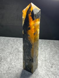 Image 1 of Yellow Fluorite & Moss Agate Tower #2410