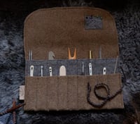 Image 1 of Moorit Felt Tool Wrap #9