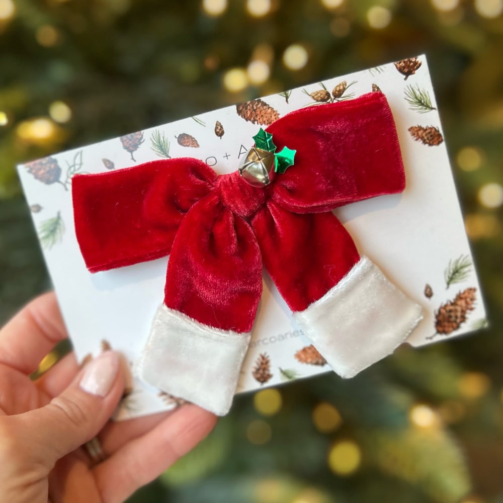 Image of Santa Silk Velvet Oversized Schoolgirls