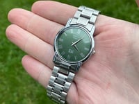 Seiko Slim 35mm Green Dial 