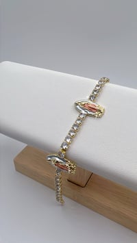 Image 1 of GOLD DIAMOND VIRGENCITA BRACELET 