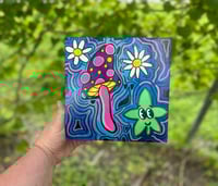 Image 3 of “Trippy Buds” - 4”x4” Mini Print