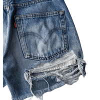 Image 2 of Reworked Vintage Levis Shorts #003