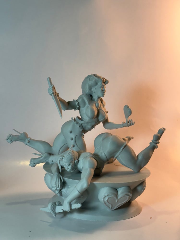 Image of 3D Printed Opposites Attract Statue