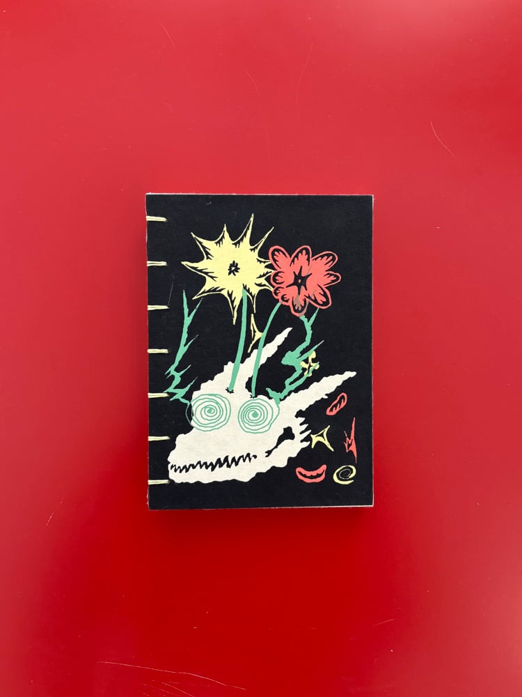 HAND BOUND SKETCH BOOK WITH SCREEN PRINTED COVER