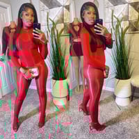 Image 2 of Elastic Girl Jumpsuit ❤️🖤